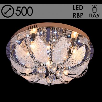 Люстра 55577/500 CR хром 5х40W E14 LED-RBP ПДУ d500 h250, 24